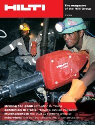 The Magazine Of The Hilti Group