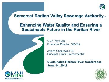 Jim Cosgrove, PE, Omni Environmental - Sustainable Raritan River