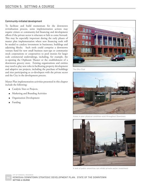 Kenosha State of Downtown Report.indd - The Lakota Group
