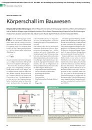 KÃ¶rperschall im Bauwesen - TrockenBau Akustik