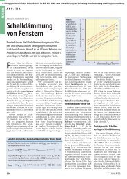 SchalldÃ¤mmung von Fenstern - TrockenBau Akustik