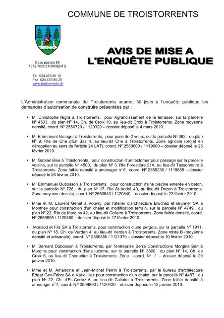 Commune De Troistorrents
