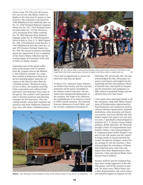 2009 Annual Report - the Seashore Trolley Museum