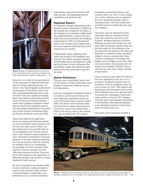 2009 Annual Report - the Seashore Trolley Museum