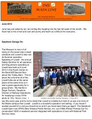 June 2013 Main Line vol5 No4 - Seashore Trolley Museum