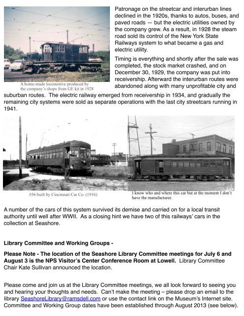 June 2013 Main Line vol5 No4 - Seashore Trolley Museum