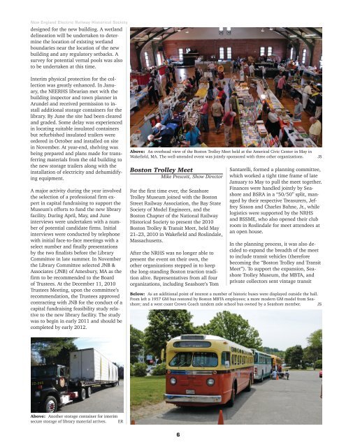 2010 Annual Report - the Seashore Trolley Museum