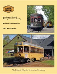 2007 Annual Report - the Seashore Trolley Museum