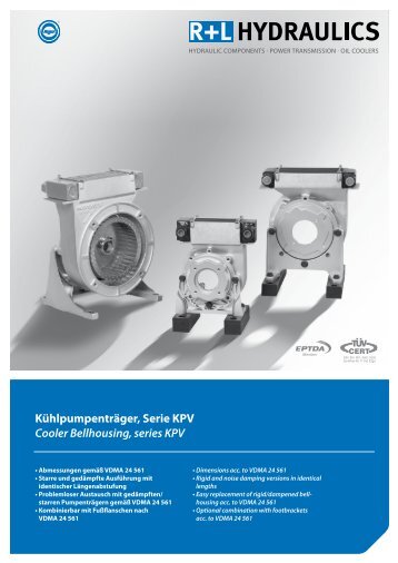 KÃ¼hlpumpentrÃ¤ger, Serie KPV Cooler Bellhousing, series KPV