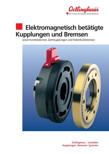 Elektromagnetisch betÃ¤tigte Kupplungen und Bremsen