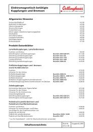 Elektromagnetisch betÃ¤tigte Kupplungen und Bremsen - Ortlinghaus