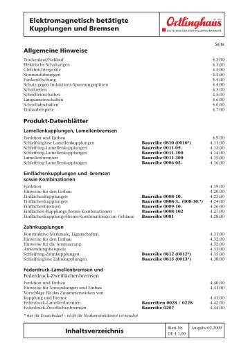 Elektromagnetisch betÃ¤tigte Kupplungen und Bremsen