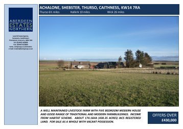 achalone, shebster, thurso, caithness, kw14 7ra offers ... - ANM Group