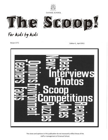 Scoop. - Emanuel School