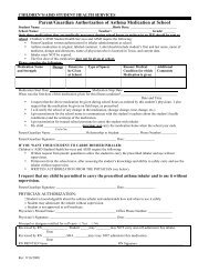 Parent/Guardian Authorization of Asthma Medication at ... - Austin ISD