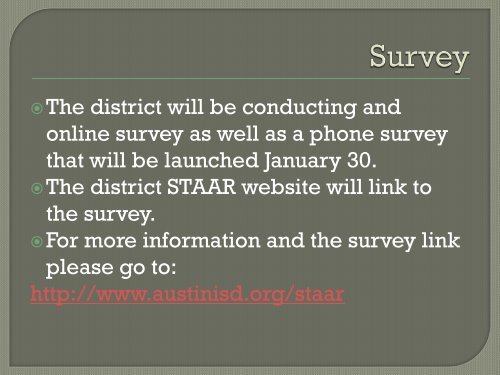 STAAR EOC - Austin ISD