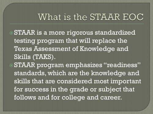 STAAR EOC - Austin ISD