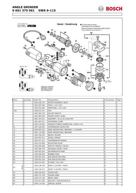 Bosch - GWS6-115 - 4.5\u0026quot; Electric 