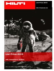 List Price 2013 - Hilti