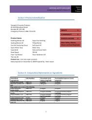 Target Type 30 Cement MSDS - Brock White