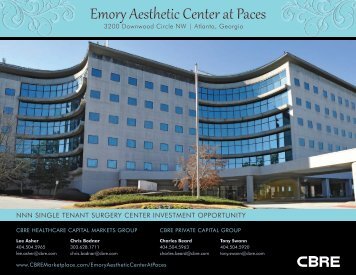 Emory Aesthetic Center at Paces - CBRE Marketplace