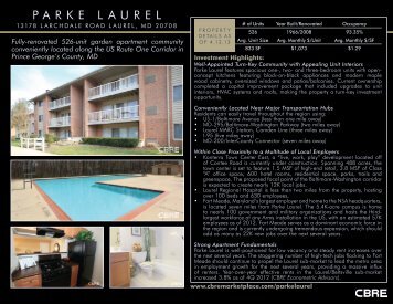 PARKE LAUREL - CBRE Marketplace