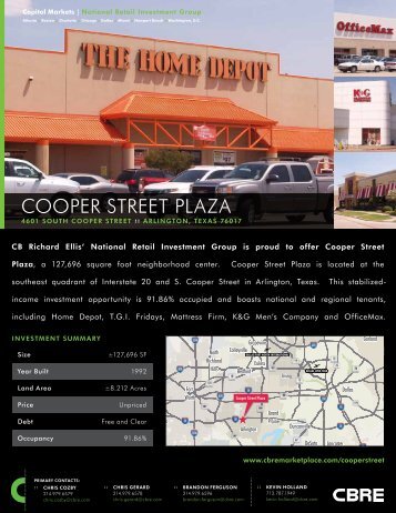 Cooper street plaza - CBRE Marketplace