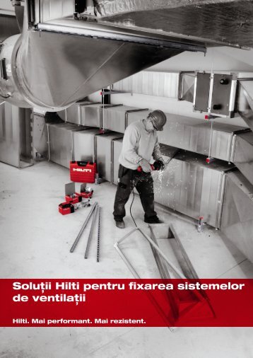 SoluÅ£ii Hilti pentru fixarea sistemelor de ventilaÅ£ii