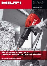 MaximÃ¡lny vÃ½kon pre profesionÃ¡lov na hrubej stavbe. - Hilti