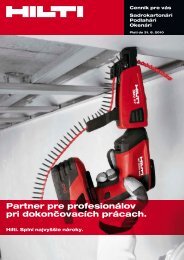 Partner pre profesionÃ¡lov pri dokonÄovacÃ­ch prÃ¡cach. - Hilti