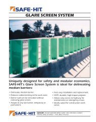 SafeHit Glare Screen System - MH Corbin, Inc.