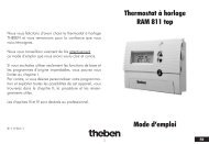 Thermostat Ã  horloge RAM 811 top Mode d'emploi