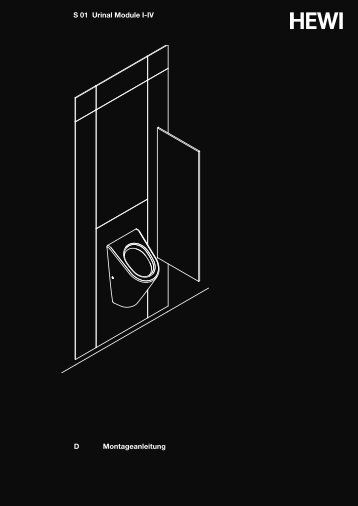 Montageanleitung D S 01 Urinal Module I-IV - HEWI