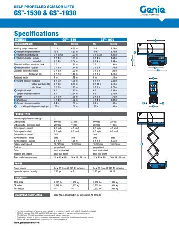 Genie - GS1930 - Scissor Platform 1930 - JW Hire & Sales Ltd