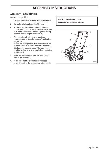 Husqvarna - AR19 - JW Hire & Sales Ltd