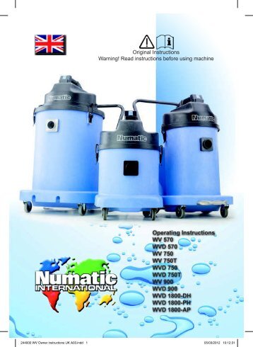 Numatic - WVD750T-2 - Heavy Duty Wet & Dry Vacuum