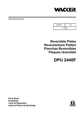 DPU2440 - Reversible Compactor Plate