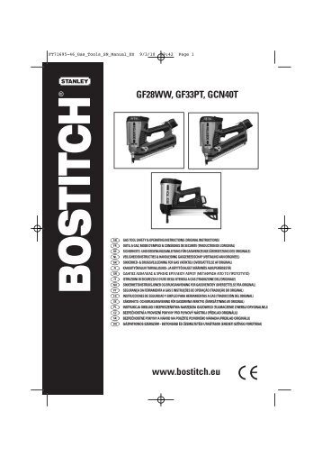 GF28WW, GF33PT, GCN40T www.bostitch.eu