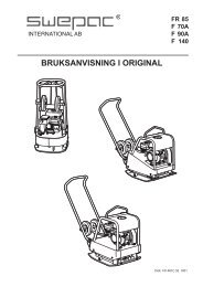 BRUKSANVISNING I ORIGINAL