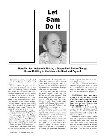 Hawaiian Steelman -- Interview with Sam Galante - AWCI