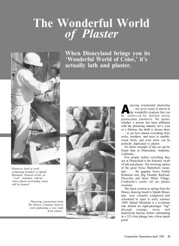 The Wonderful World of Plaster - AWCI