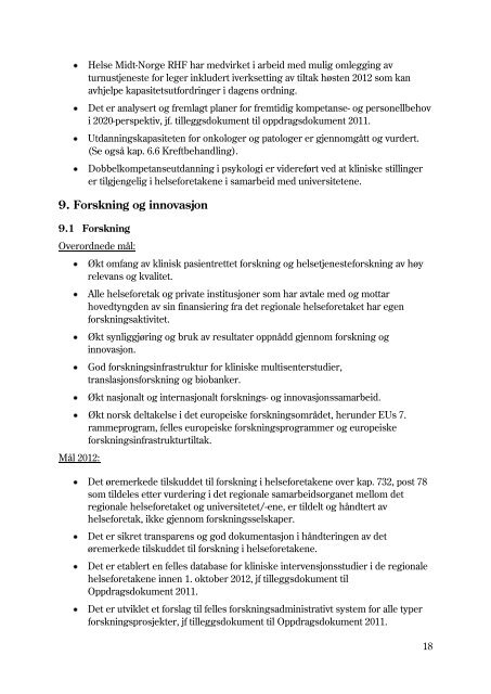 Oppdragsdokument 2012 Helse Midt-Norge RHF - Regjeringen.no