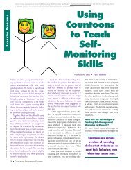 Using Countoons to Teach Self- Monitoring Skills - Casenex