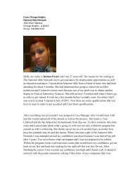 Hello, my name is Quiana Foster and I am 27 years ... - Cook County