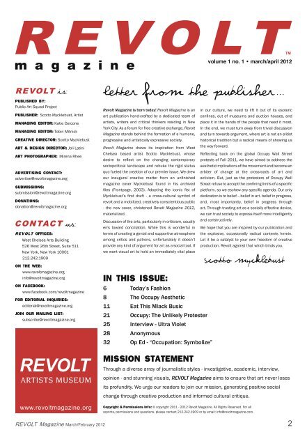 Premier - Revolt Magazine
