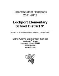Lockport Elementary School District 91 - Milne-Kelvin Grove School ...