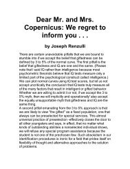 Dear Mr. and Mrs. Copernicus: We regret to inform you . . . by ...