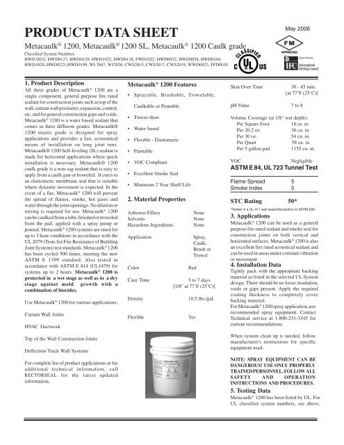 Metacaulk 1200 (PDS)comb_1.eps - FireProtection411