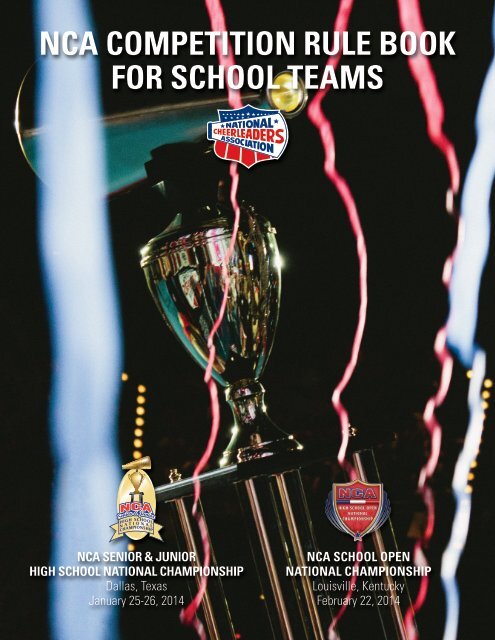 nca competition rule book for school teams - National Cheerleaders ...