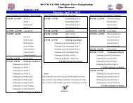 2013 NCA & NDA Collegiate Cheer Championship Time Overview ...